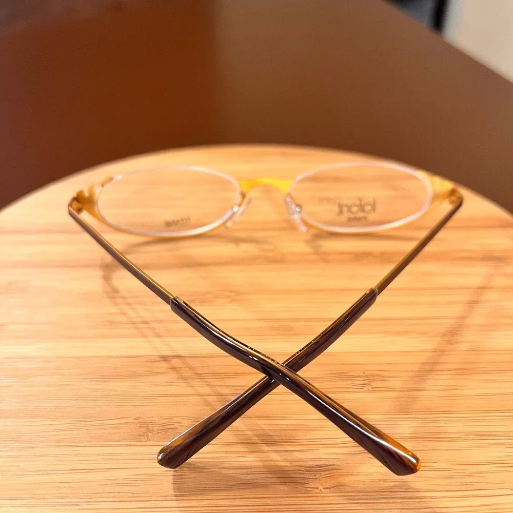 Lafont Paris Cleopatre 769 Purple Bronze Titanium Oval Eyeglasses 1Frames Only